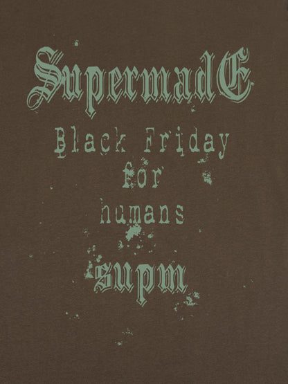 THE SUPERMADE Black Friday Gothic Skull Spiderweb Graphic T-Shirt 