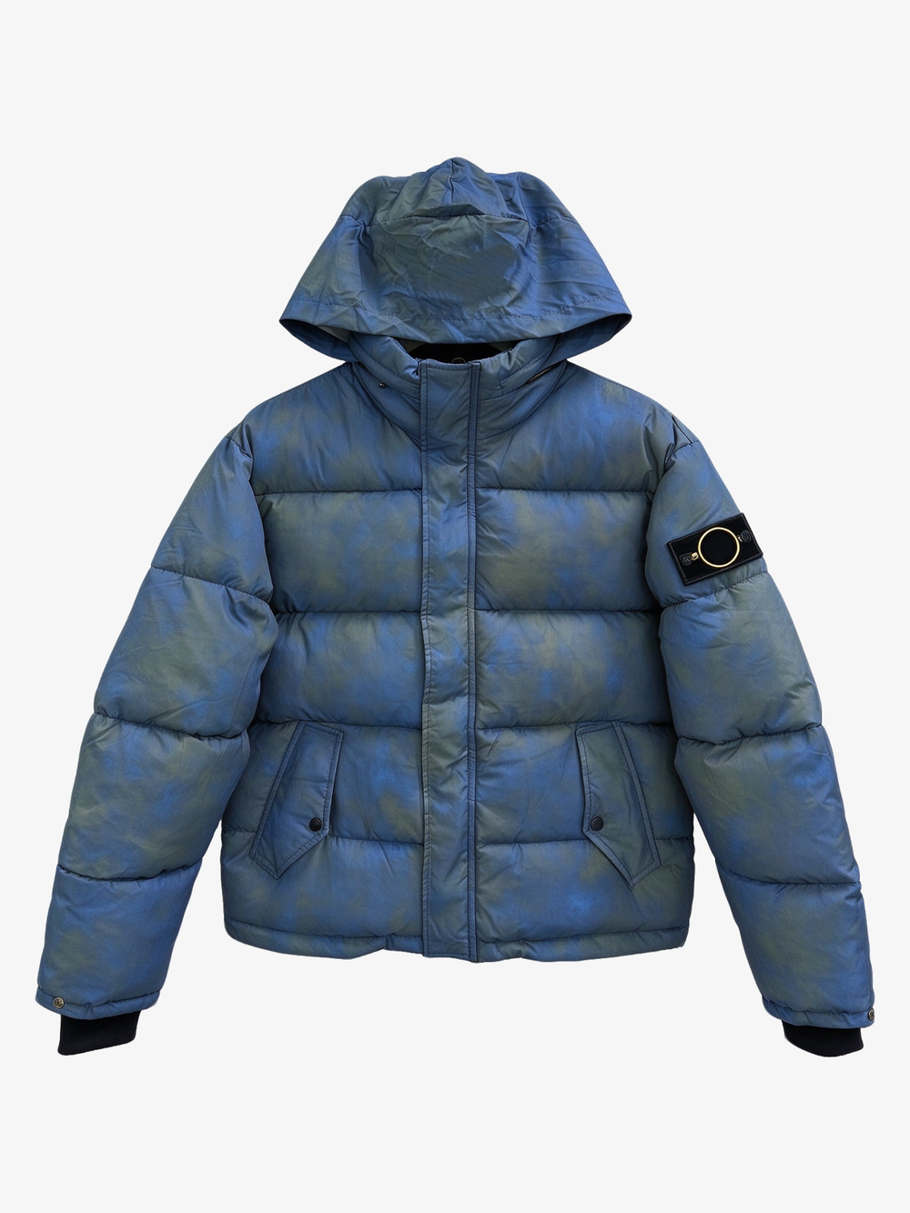 Faded Hooded Puffer Coat