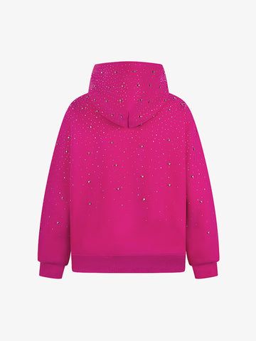 Rhinestone Zip Hoodie