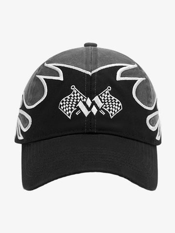 Flame Flag Pattern Cap