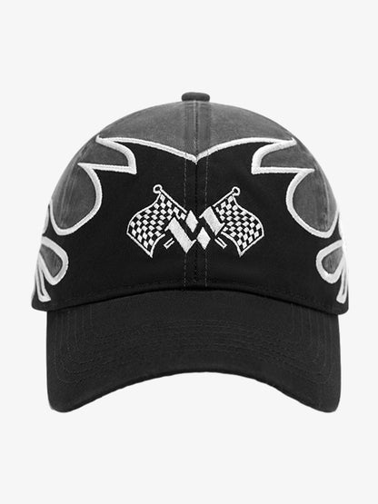 Flame Flag Pattern Cap