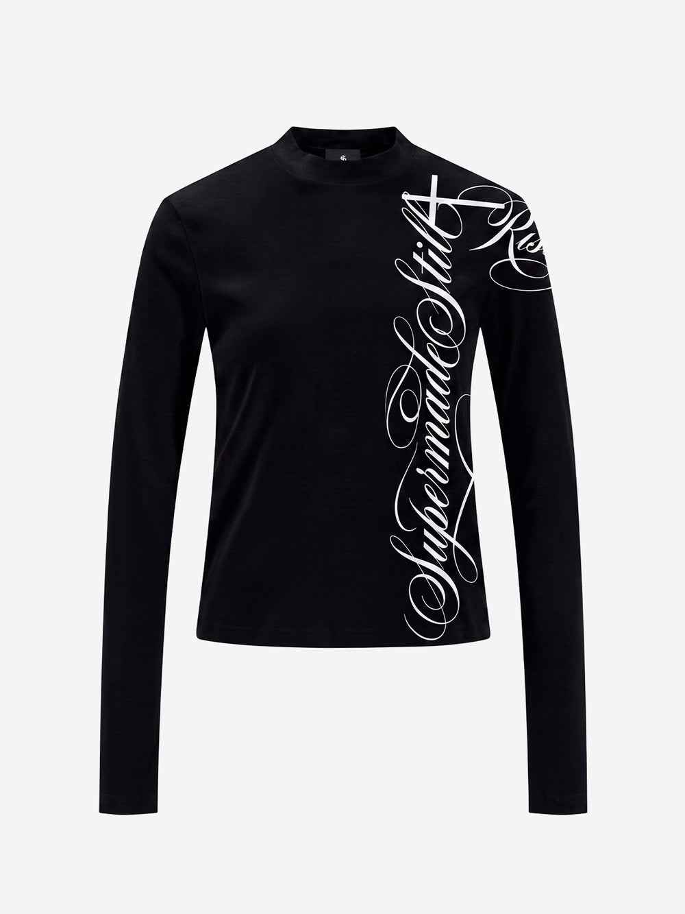 Vertical Letter Graphic Long Sleeve Tee