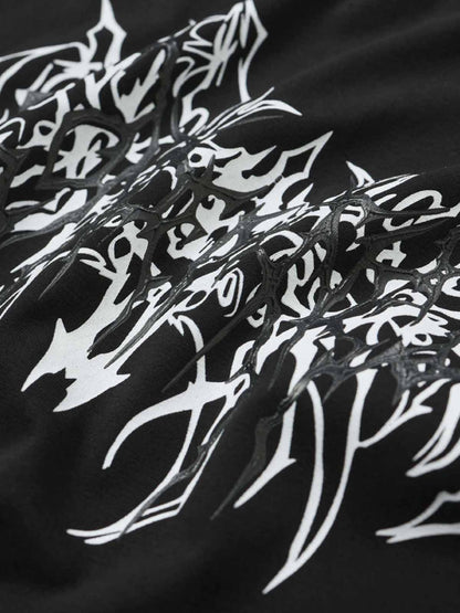 Abstract Flame Long Sleeve Tee