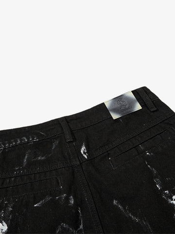 Deconstructed Layered Patchwork Cargo Pants 