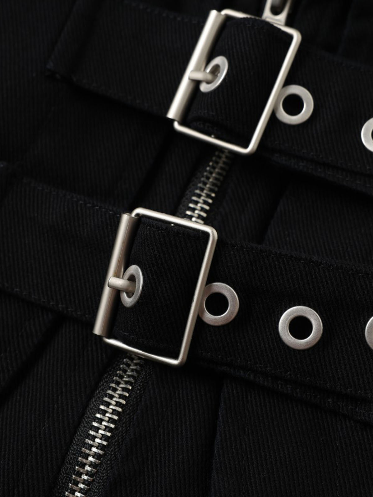 Button-Detail Techwear Work Jacket