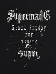 Gothic Skull Spiderweb Graphic T-Shirt 