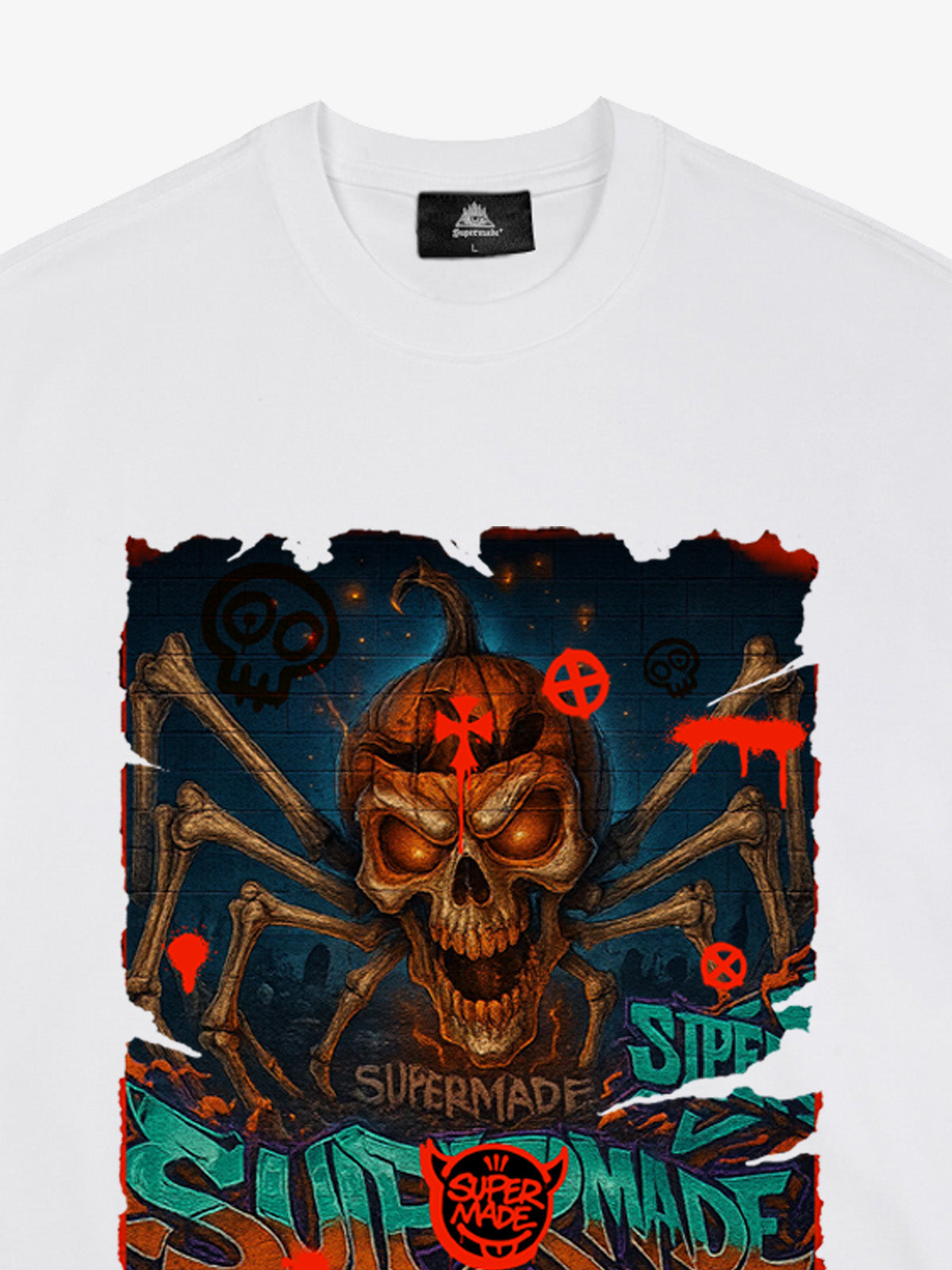 Bloody Dark Skull Spider T-shirt 