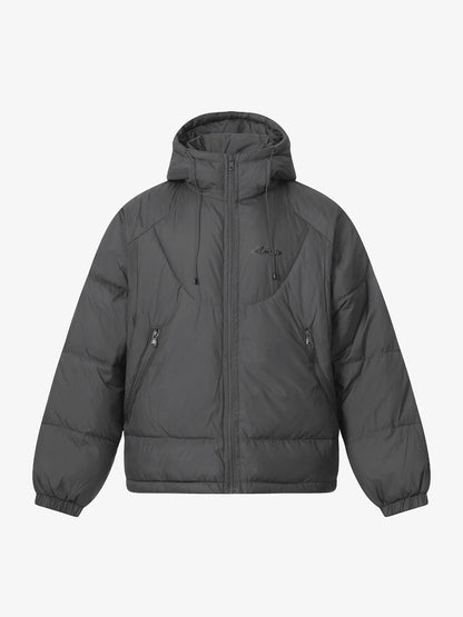 Lightweight Hooded Puffer Jacket for Winter and Fall - Essential Outdoor Wear with Adjustable Drawstring 