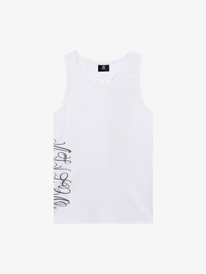 Street Ribbed Slim Fit Printed Vest 