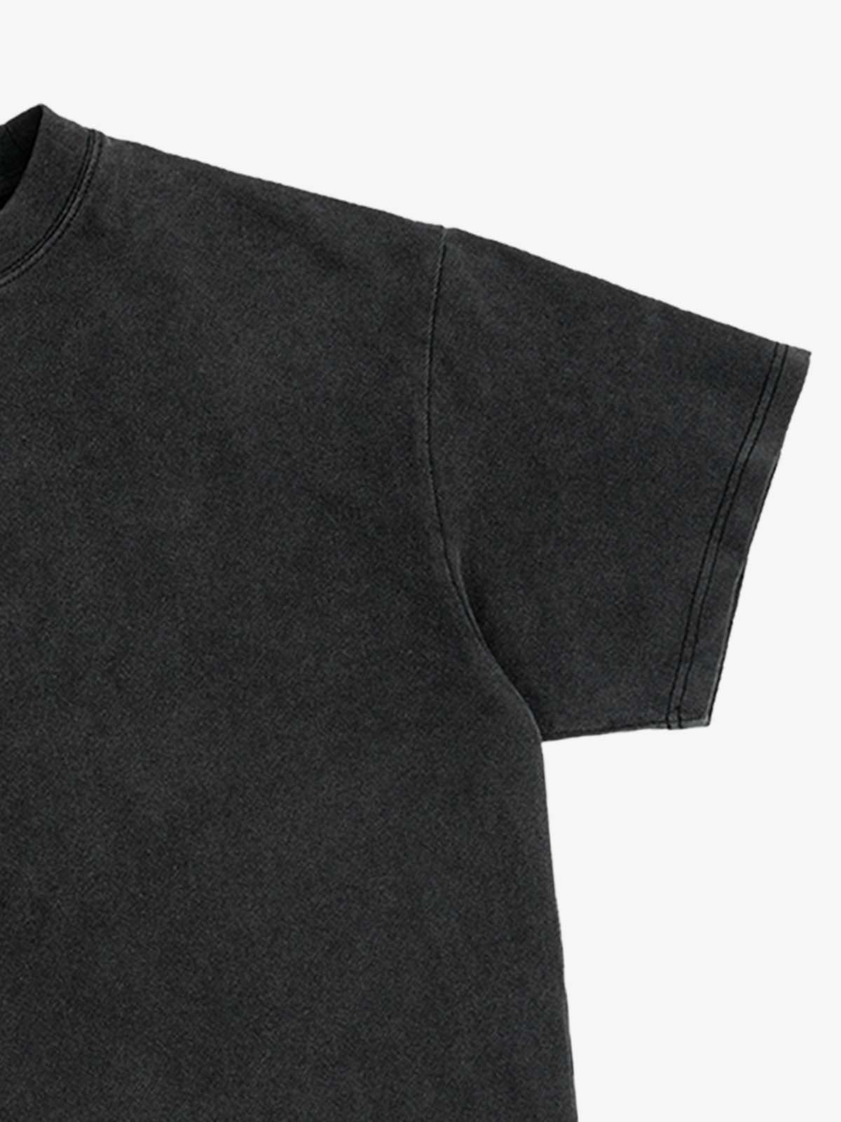 USA Map Ripped Hem T-Shirt 