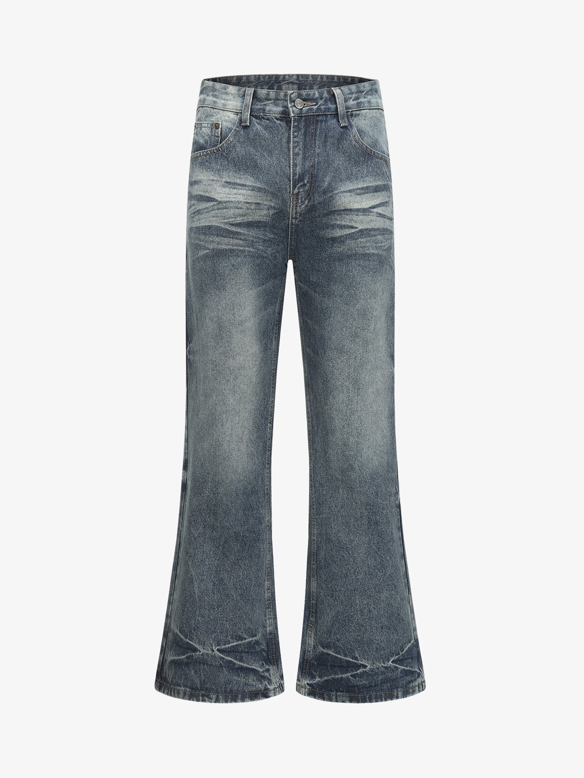 Stylish Silver Gradient Flare Jeans for Women - Perfect for Trendy Outfits 