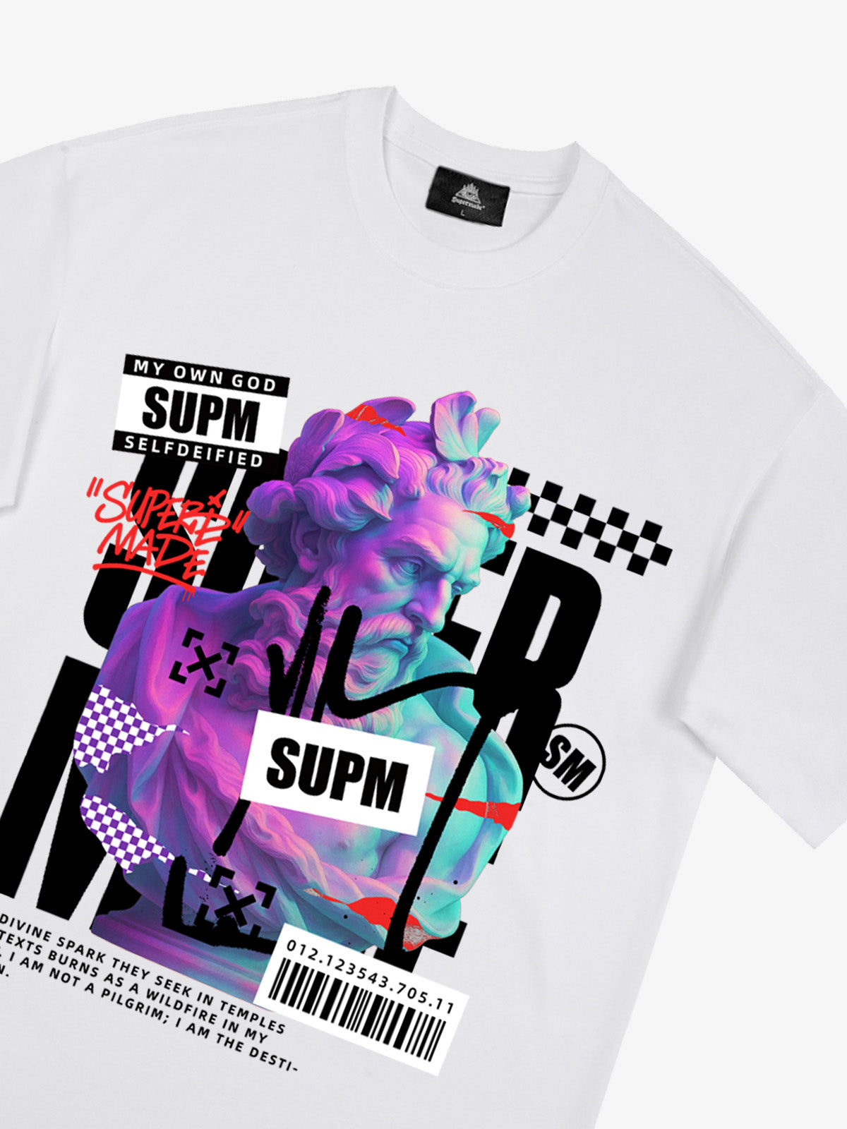 Unique Graphic T-Shirt with Bold Artistic Design for Men 