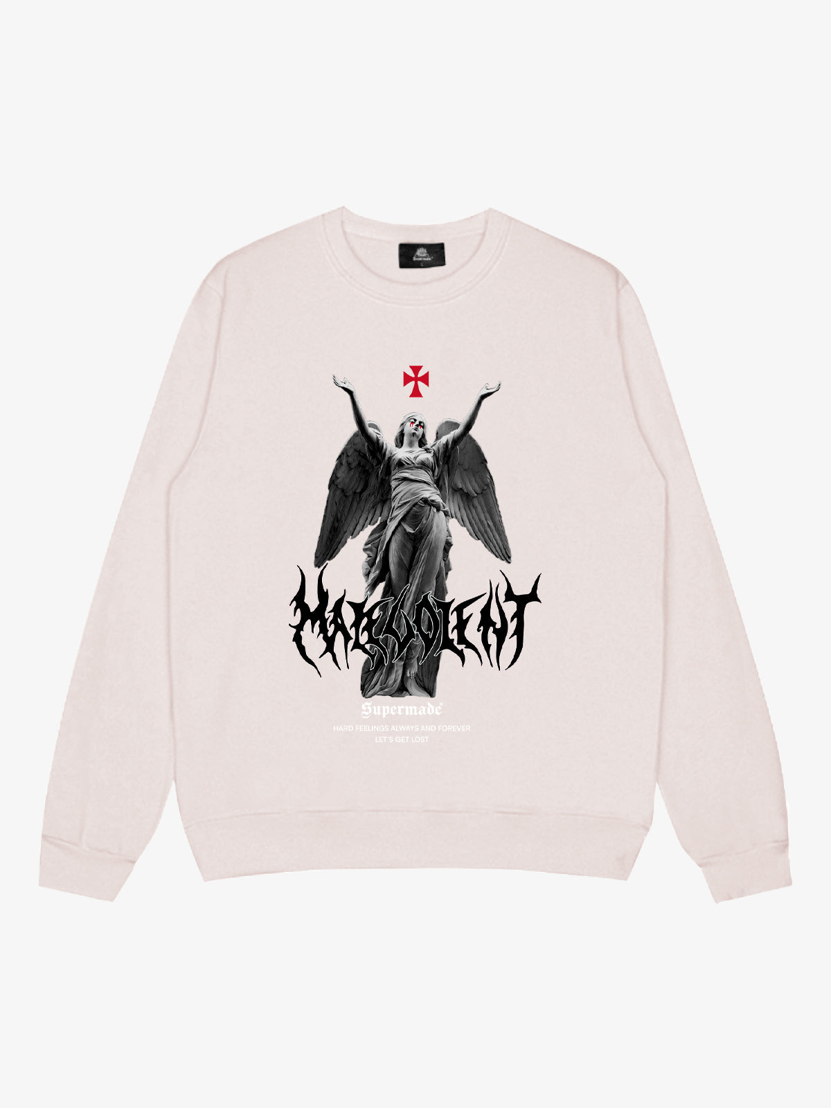 Gothic Angel Graphic Sweatshirt - Perfect for Edgy Streetwear Enthusiasts 