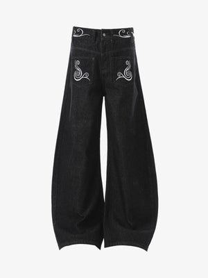 High-Waisted Wide-Leg Cargo Pants with Unique Pocket Design 