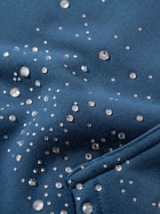Rhinestone Ripped Frayed Fleece-Lined Sweat Set