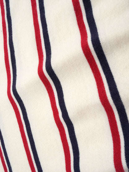 Striped Polo Sweater for Casual and Sporty Looks 