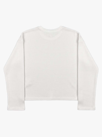 Anti-War Graphic Beaded Waffle Long Sleeve Tee