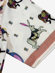 Carousel Park Satin Camp Collar Boxy Shirt 