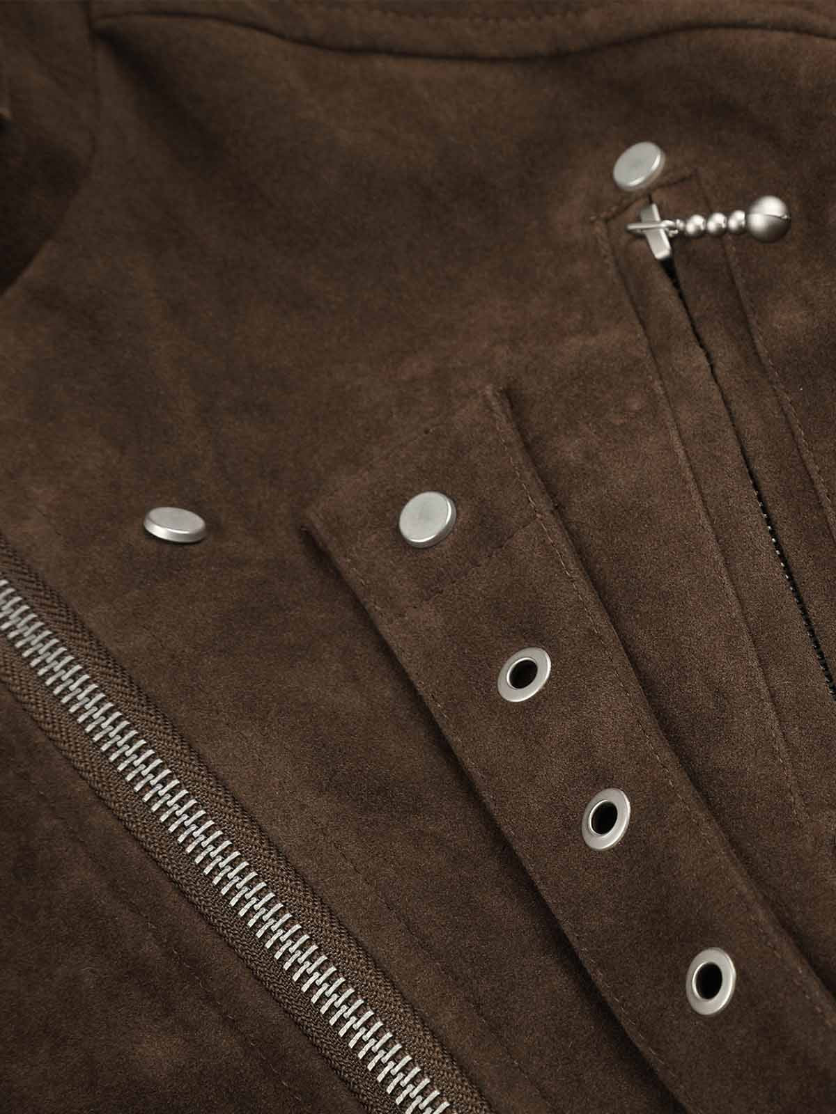 Studded Cropped Utility Jacket