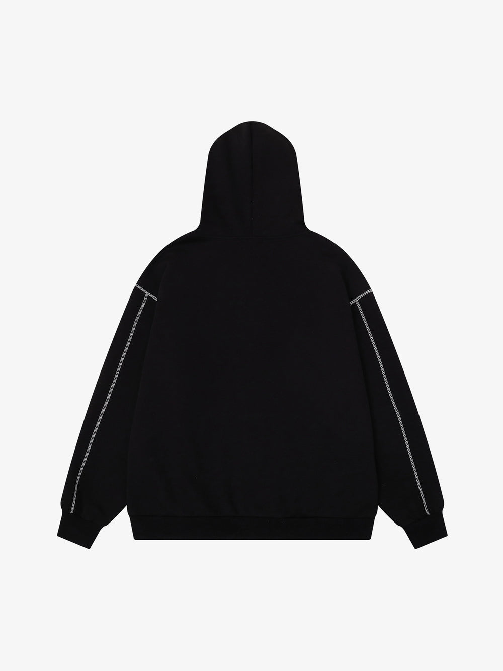 Kapuzenpullover mit Logostickerei und Reißverschluss