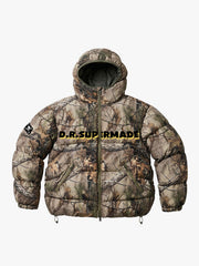 Camo Graphic Hooded Padded Coat