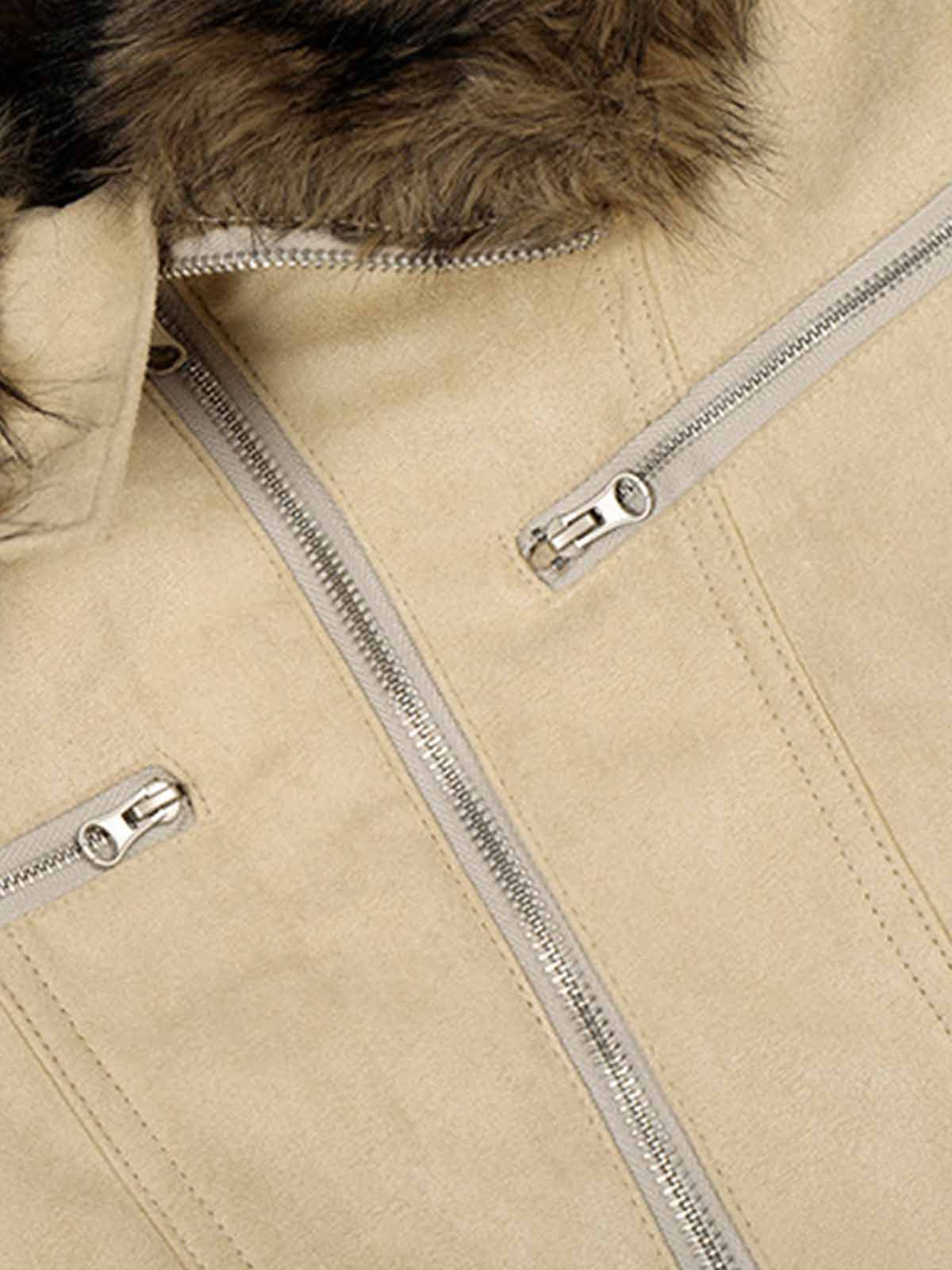 Stylish Hooded Jacket with Faux Fur Trim for Men and Women - Perfect for Casual Outfits 