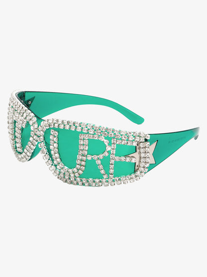 Rhinestone Embellished Sunglasses