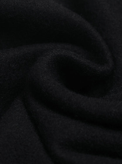 Retro Graphic Fleece-Lined Baggy Sweatpants 