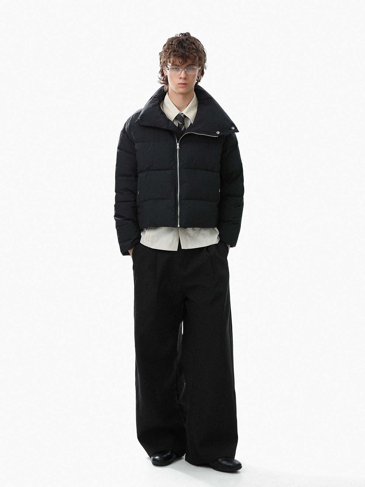 Stylish High-Collar Puffer Jacket for Winter Essentials 