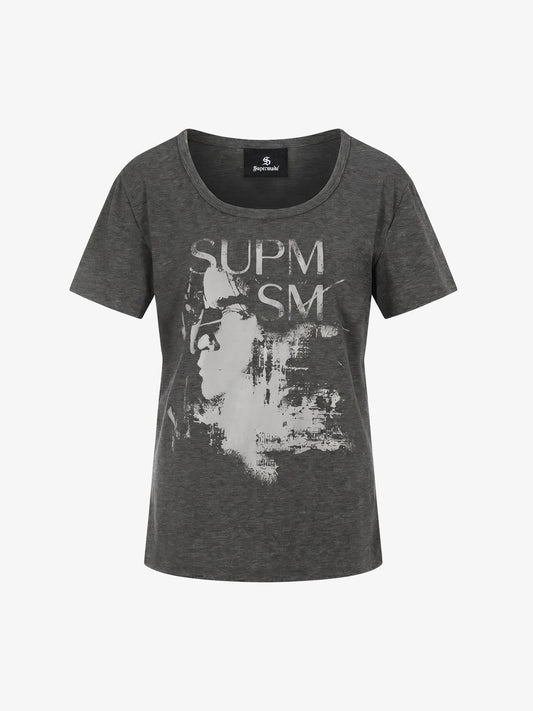 Portrait Graphic Slim Fit Short Sleeve T-Shirt 