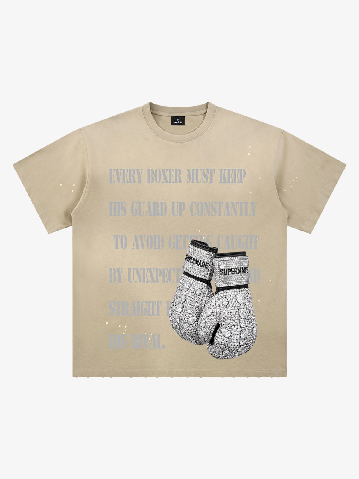 T-shirt gant de boxe strass