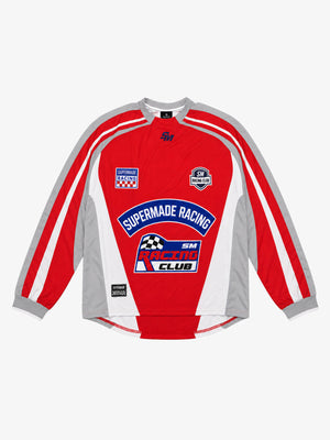 Racing Graphic Color Block Long Sleeve Tee