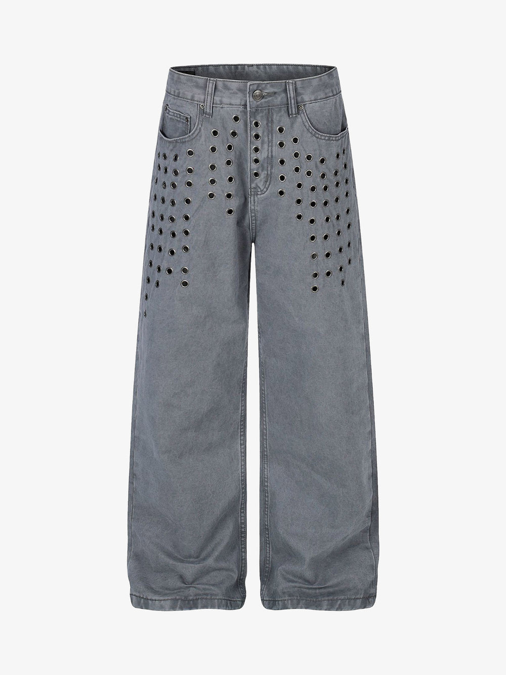 Jeans mit Nietenausschnitt