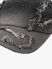 Ripped Denim Baseball Cap