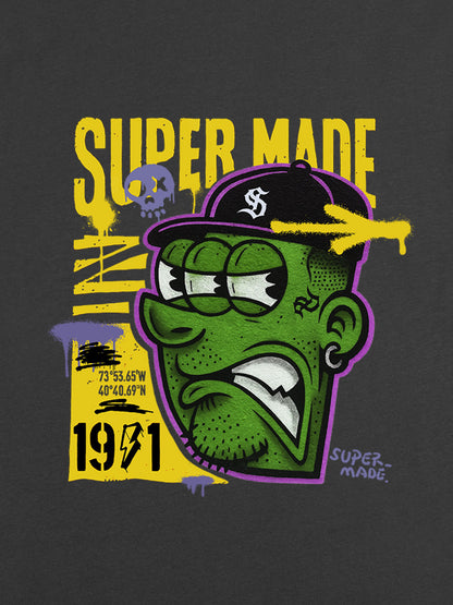 Graphic T-Shirt with Bold Monster Design for Streetwear Enthusiasts 