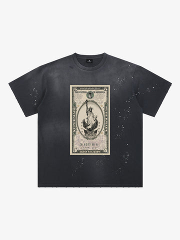 Vintage Liberty Dollar Graphic T-Shirt 