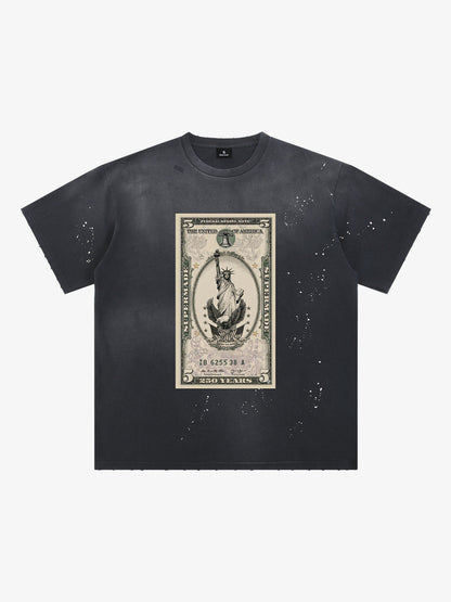 Vintage Liberty Dollar Graphic T-Shirt 
