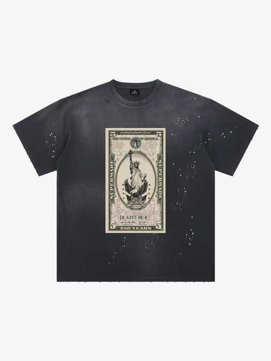 Vintage Liberty Dollar Graphic T-Shirt 