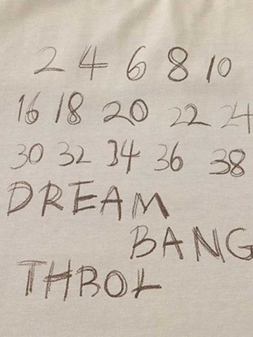 Hand-Drawn Numeric Jersey T-Shirt 
