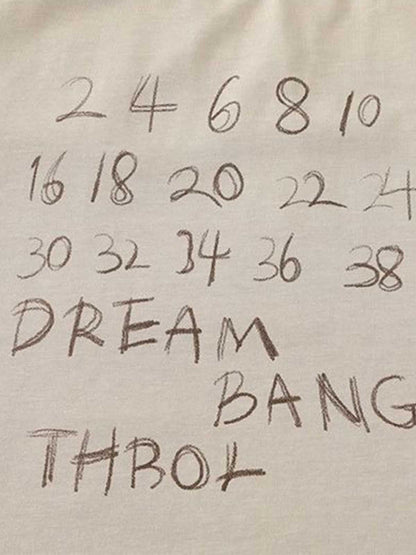 Hand-Drawn Numeric Jersey T-Shirt 