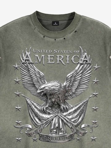 Vintage Freedom Eagle Sleeveless T-Shirt 