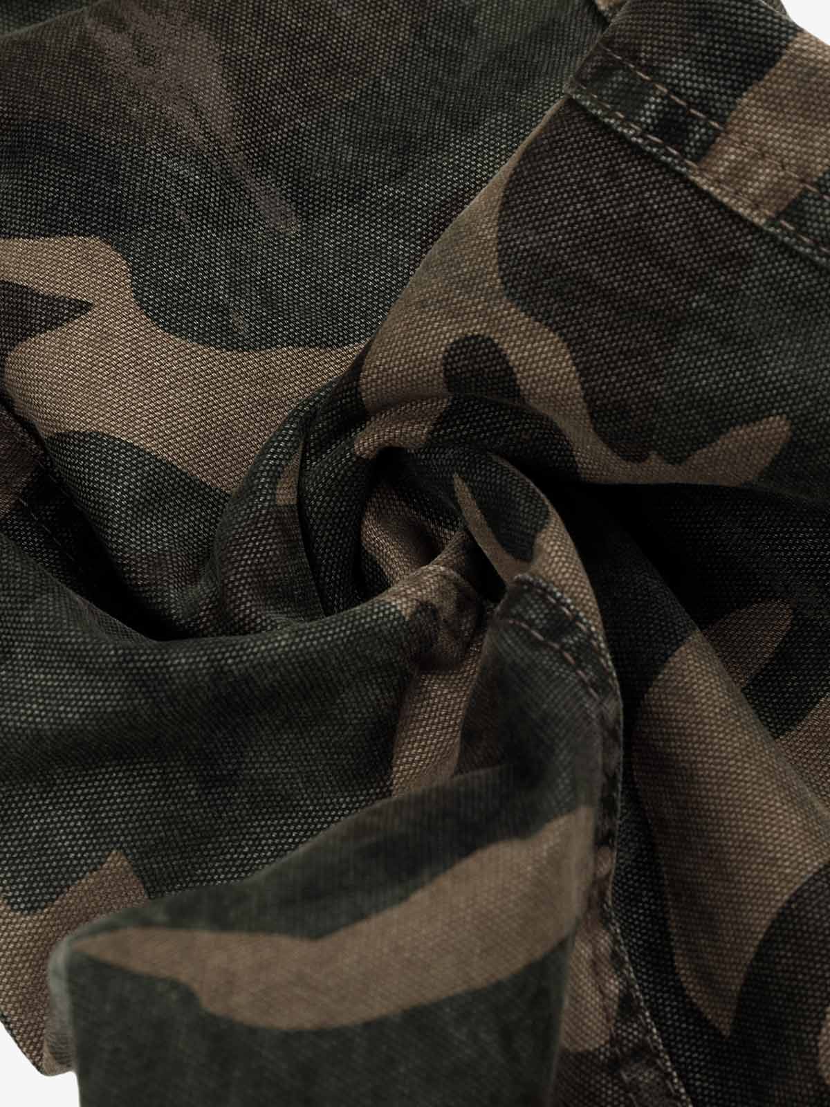 Camo Mesh Pocket Cargo Pants