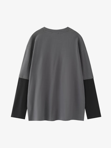 Graffiti Patchwork Long Sleeve Tee