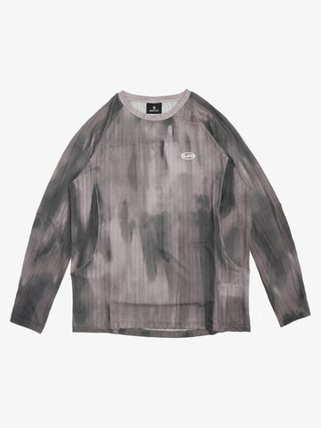 Tie-Dye Patchwork Long Sleeve Tee