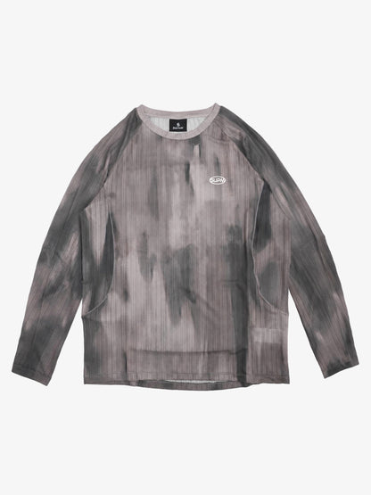 Tie-Dye Patchwork Long Sleeve Tee