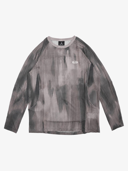 Tie-Dye Patchwork Long Sleeve Tee