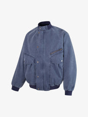Metal Buckle Loose-Fit Denim Jacket