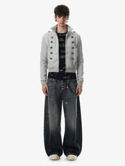 Napoleon Button Boxy Fit Jacket