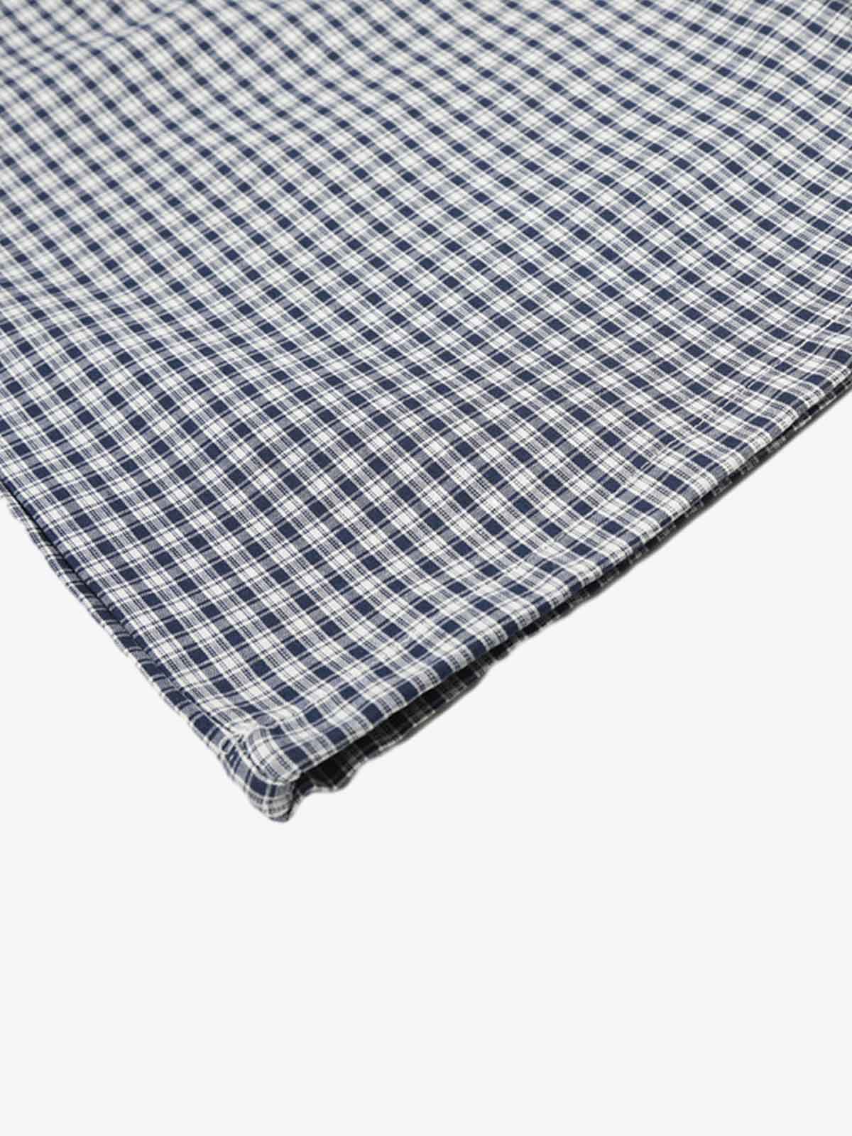 Checkered Wide-Leg Pants with Asymmetrical Panel Detail 