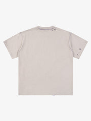 "OK" Patch Color-Block Ripped Reversible T-Shirt 